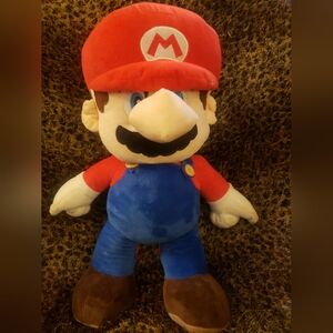 Vintage 1997 Nintendo 64 Talking Mario Plush - 18” Display Piece